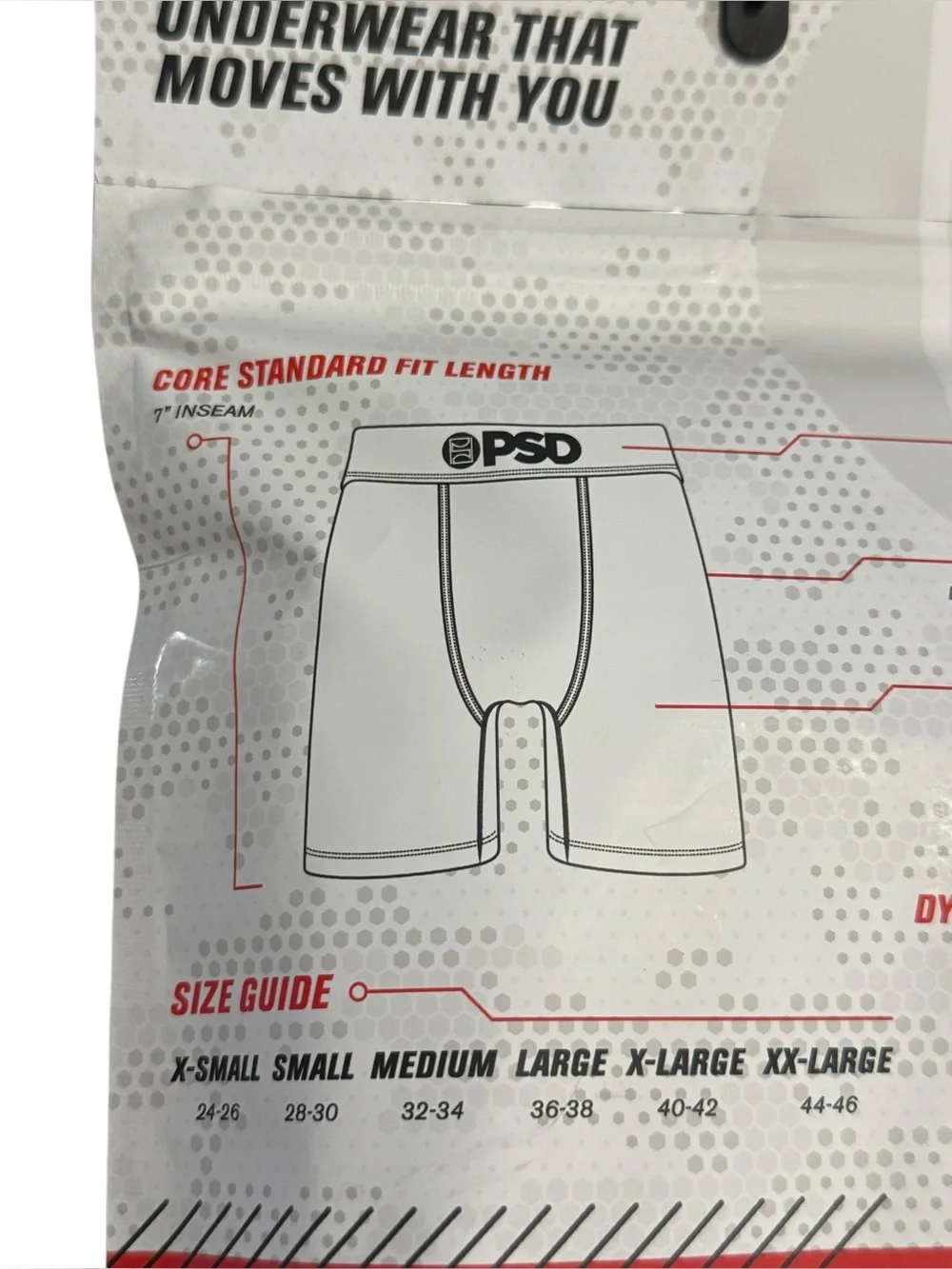 PSD 2 Pack Standard Length Sz XXL 44-46 New